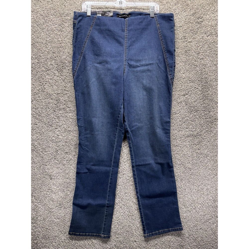 Bandolino Tessa Tummy Toner Women's Missy Jeans -‎ Med. Wash - 16 NWT